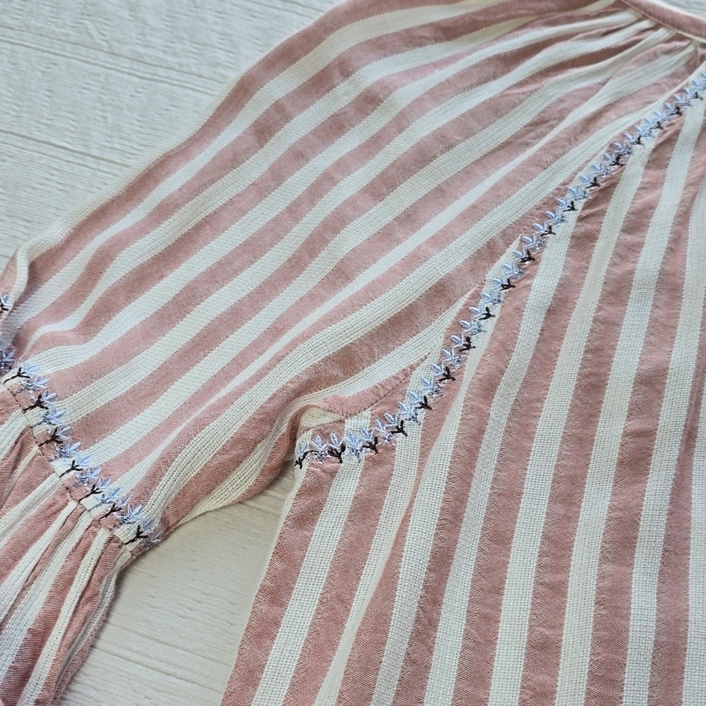 Paige Jovannie Striped Blouson Sleeve Blouse - Picture 12 of 16